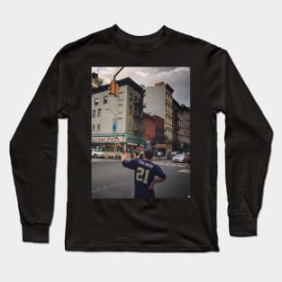 West Broadway at Murray Street, Manhattan, NYC Long Sleeve T-Shirt